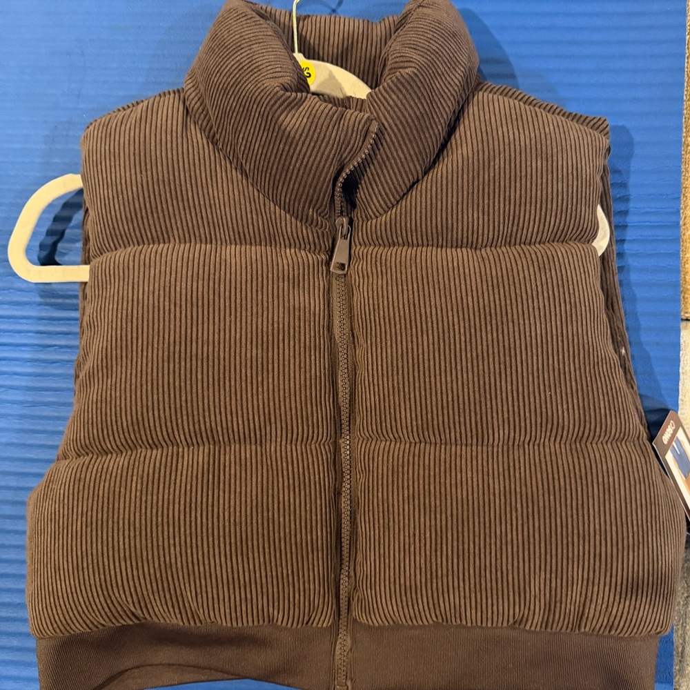 Ci Sono Brown Corduroy Vest